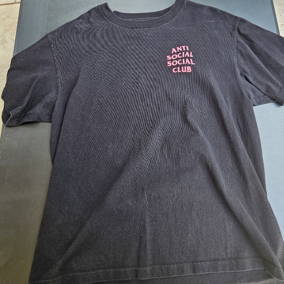 Anti Social Club Pink Tee - Picture 1 of 5